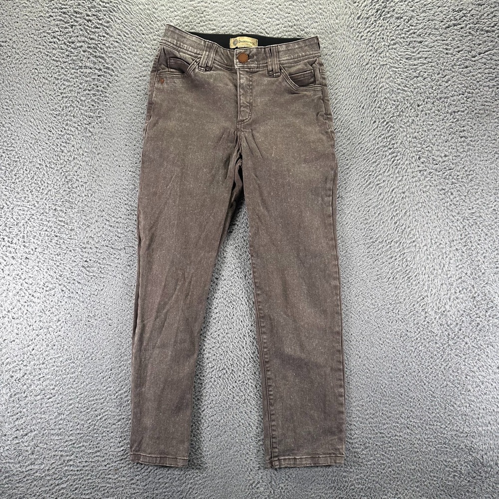 Democracy Ab Technology Jeans Women 2 Brown Cotton Denim Straight Travel Stretch